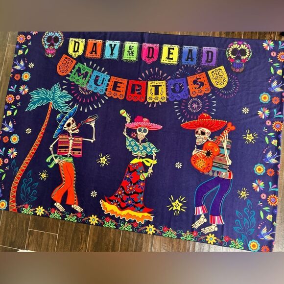 Day of the Dead photo shoot cloth backdrop/wall hanging - Picture 1 of 16
